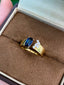 14K GOLD 1.14 CTW NATURAL SAPPHIRE & DIAMOND RING