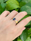 14K GOLD 1.14 CTW NATURAL SAPPHIRE & DIAMOND RING