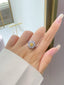 14K GOLD 0.61 CTW NATURAL YELLOW DIAMOND & DIAMOND RING