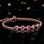 14K GOLD 1.16 CTW NATURAL RUBY & DIAMOND BRACELET