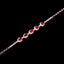 14K GOLD 1.16 CTW NATURAL RUBY & DIAMOND BRACELET