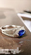 14K GOLD 1.17 CTW NATURAL SAPPHIRE & DIAMOND RING