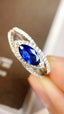 14K GOLD 1.17 CTW NATURAL SAPPHIRE & DIAMOND RING