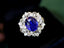 14K GOLD 3.72 CTW NATURAL SAPPHIRE & DIAMOND RING