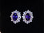 14K GOLD 2.71 CTW NATURAL SAPPHIRE & DIAMOND EARRINGS