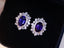 14K GOLD 2.71 CTW NATURAL SAPPHIRE & DIAMOND EARRINGS