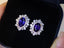 14K GOLD 2.71 CTW NATURAL SAPPHIRE & DIAMOND EARRINGS