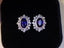 14K GOLD 2.71 CTW NATURAL SAPPHIRE & DIAMOND EARRINGS