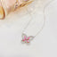 14K GOLD 0.53 CTW NATURAL PINK DIAMOND & DIAMOND NECKLACE