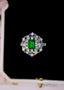 14K GOLD 2.77 CTW NATURAL EMERALD & DIAMOND RING