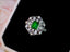 14K GOLD 2.77 CTW NATURAL EMERALD & DIAMOND RING