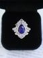 14K GOLD 2.83 CTW NATURAL SAPPHIRE & DIAMOND RING