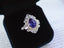 14K GOLD 2.83 CTW NATURAL SAPPHIRE & DIAMOND RING