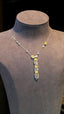 14K GOLD 4.00 CT NATURAL COLOR DIAMOND NECKLACE