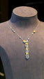 14K GOLD 4.00 CT NATURAL COLOR DIAMOND NECKLACE