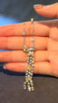 14K GOLD 4.00 CT NATURAL COLOR DIAMOND NECKLACE