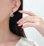 14K GOLD 3.16 CTW NATURAL RUBY & DIAMOND EARRINGS