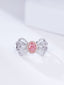 14K GOLD 0.98 CTW NATURAL PINK DIAMOND & DIAMOND RING