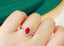 14K GOLD 1.80 CTW NATURAL RUBY & DIAMOND RING