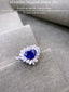 14K GOLD 3.43 CTW NATURAL SAPPHIRE & DIAMOND RING