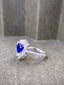 14K GOLD 3.43 CTW NATURAL SAPPHIRE & DIAMOND RING