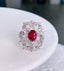 14K GOLD 5.17 CTW NATURAL RUBY & DIAMOND RING