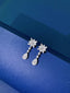 14K GOLD 0.84 CT NATURAL H DIAMOND EARRINGS