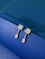 14K GOLD 0.84 CT NATURAL H DIAMOND EARRINGS