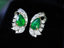 14K GOLD 2.85 CTW NATURAL EMERALD & DIAMOND EARRINGS