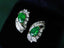 14K GOLD 2.85 CTW NATURAL EMERALD & DIAMOND EARRINGS