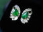 14K GOLD 2.85 CTW NATURAL EMERALD & DIAMOND EARRINGS