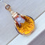 14K GOLD 11.36 CTW NATURAL CITRINE & DIAMOND PENDANT