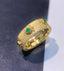 14K GOLD 0.30 CT VIVID GREEN NATURAL EMERALD RING