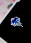 14K GOLD 2.82 CTW NATURAL SAPPHIRE & DIAMOND RING