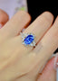 14K GOLD 2.82 CTW NATURAL SAPPHIRE & DIAMOND RING