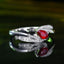 14K GOLD 0.60 CTW NATURAL RUBY & DIAMOND RING