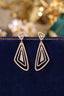 14K GOLD 0.50 CT NATURAL H DIAMOND EARRINGS