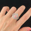 14K GOLD 2.14 CTW NATURAL PINK DIAMOND & DIAMOND RING