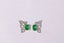 14K GOLD 1.10 CTW VIVID GREEN NATURAL EMERALD & DIAMOND EARRINGS