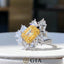 GIA CERTIFIED 14K GOLD 1.91 CTW NATURAL YELLOW DIAMOND & DIAMOND RING