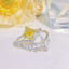 14K GOLD 1.16 CTW NATURAL YELLOW DIAMOND & DIAMOND RING