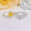 14K GOLD 1.16 CTW NATURAL YELLOW DIAMOND & DIAMOND RING