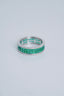 14K GOLD 2.80 CTW VIVID GREEN NATURAL EMERALD & DIAMOND RING