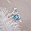 14K GOLD 1.99 CTW NATURAL AQUAMARINE & DIAMOND NECKLACE