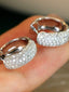 14K GOLD 0.85 CT NATURAL H DIAMOND EARRINGS