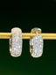 14K GOLD 0.85 CT NATURAL H DIAMOND EARRINGS