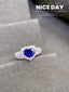 14K GOLD 2.37 CTW NATURAL SAPPHIRE & DIAMOND RING