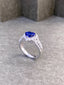 14K GOLD 2.37 CTW NATURAL SAPPHIRE & DIAMOND RING