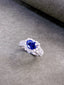 14K GOLD 2.37 CTW NATURAL SAPPHIRE & DIAMOND RING