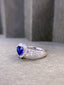 14K GOLD 2.37 CTW NATURAL SAPPHIRE & DIAMOND RING